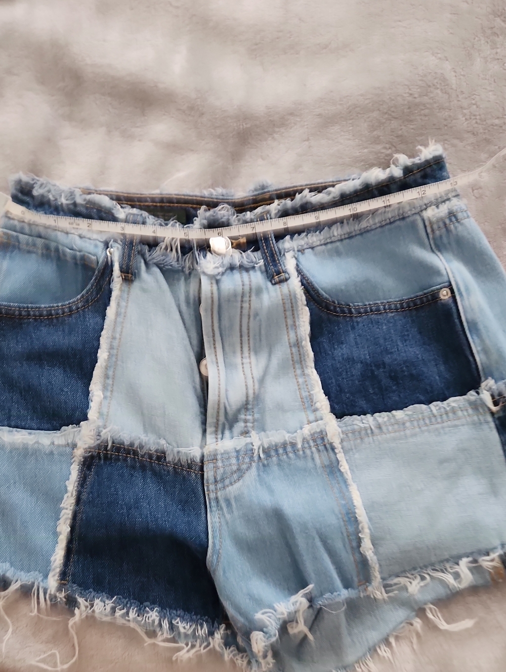 wild fable Two-Tone Light & Dark Denim Shorts